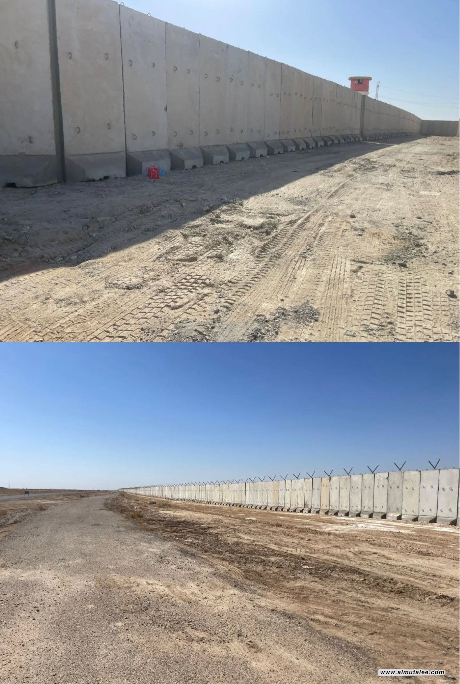 ساخت دیوار بتنی میان عراق و سوریه+ تصاویر