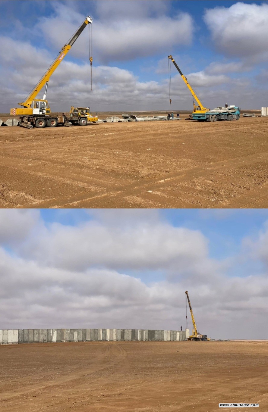 ساخت دیوار بتنی میان عراق و سوریه+ تصاویر