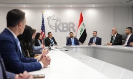 الزيدي يتباحث مع "كي بي آر" الأمريكية للشراكة والاستثمار في البنى التحتية النفطية