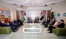 الرئيس رشيد يؤكد لنظيره الفلسطيني موقف العراق الثابت تجاه القضية الفلسطينية
