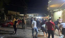 بالصور… إصابات داخل سوق في طوزخورماتو بصلاح الدين اثر انفجار عبوة