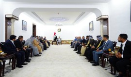 رئيس الوزراء يستقبل وجهاء وممثلي منطقة المعامل في بغداد