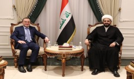 الخزعلي والسفير الروسي يبحثان سبل تعزيز العلاقات الثنائية بين بغداد وموسكو