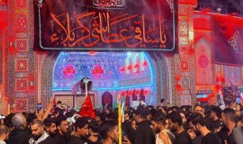 بدء مراسم التشييع الشعبي لجثمان الخامنئي في كربلاء المقدسة