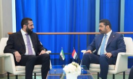 الزيدي والشرع يتباحثان حول العلاقات الثنائية والتهدئة بالمنطقة