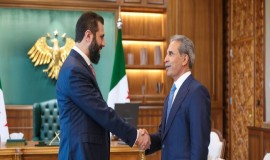 الشرع يستقبل القاضي زيدان ويبحثان تعزيز التعاون بالمجالين القضائي والقانوني